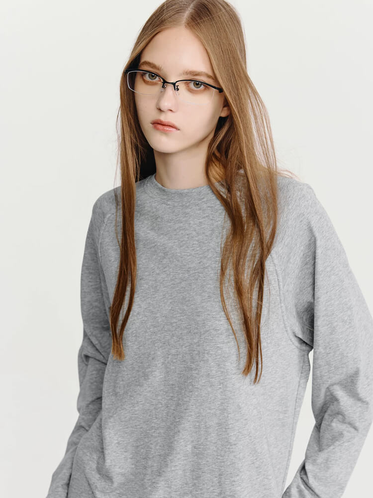 Soft Heather Raglan Sleeve Tee - Image 5